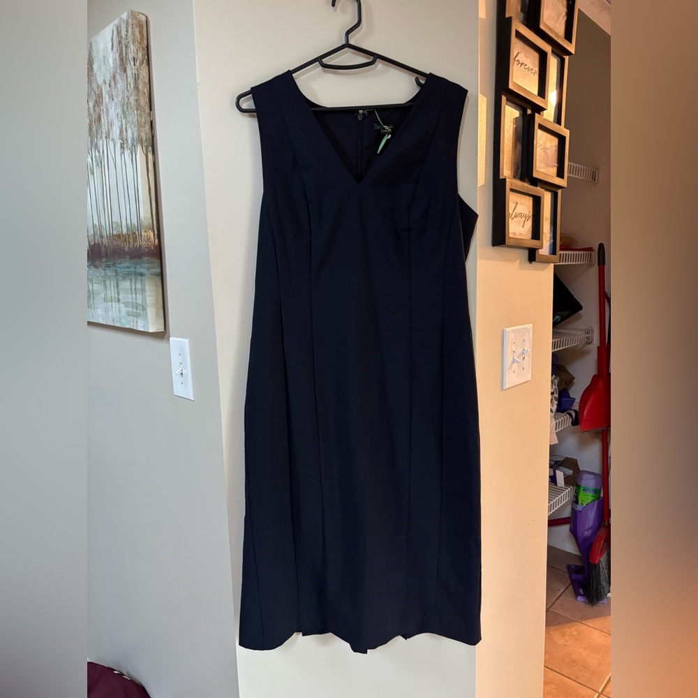Ann Taylor V-neck Sleeveless Sheath Dress